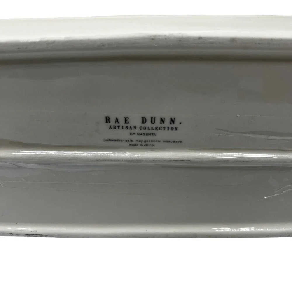 Rae Dunn Magenta Ceramic Spoon Fork Knife Utensil Holder